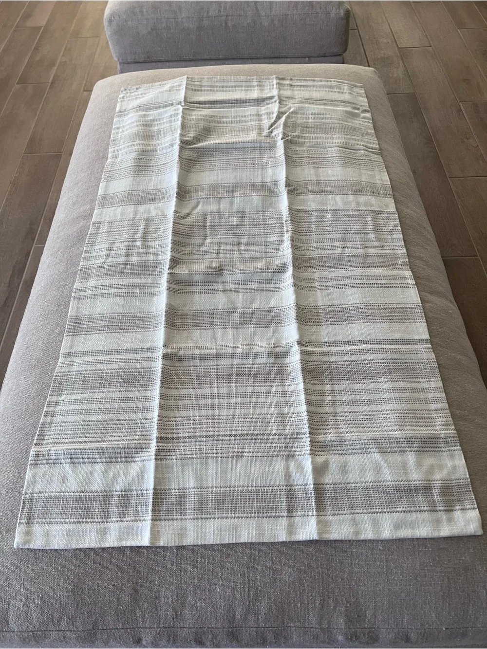Pottery Barn Hawthorn Stripe King Pillow Shams - Cream & Taupe 2 King